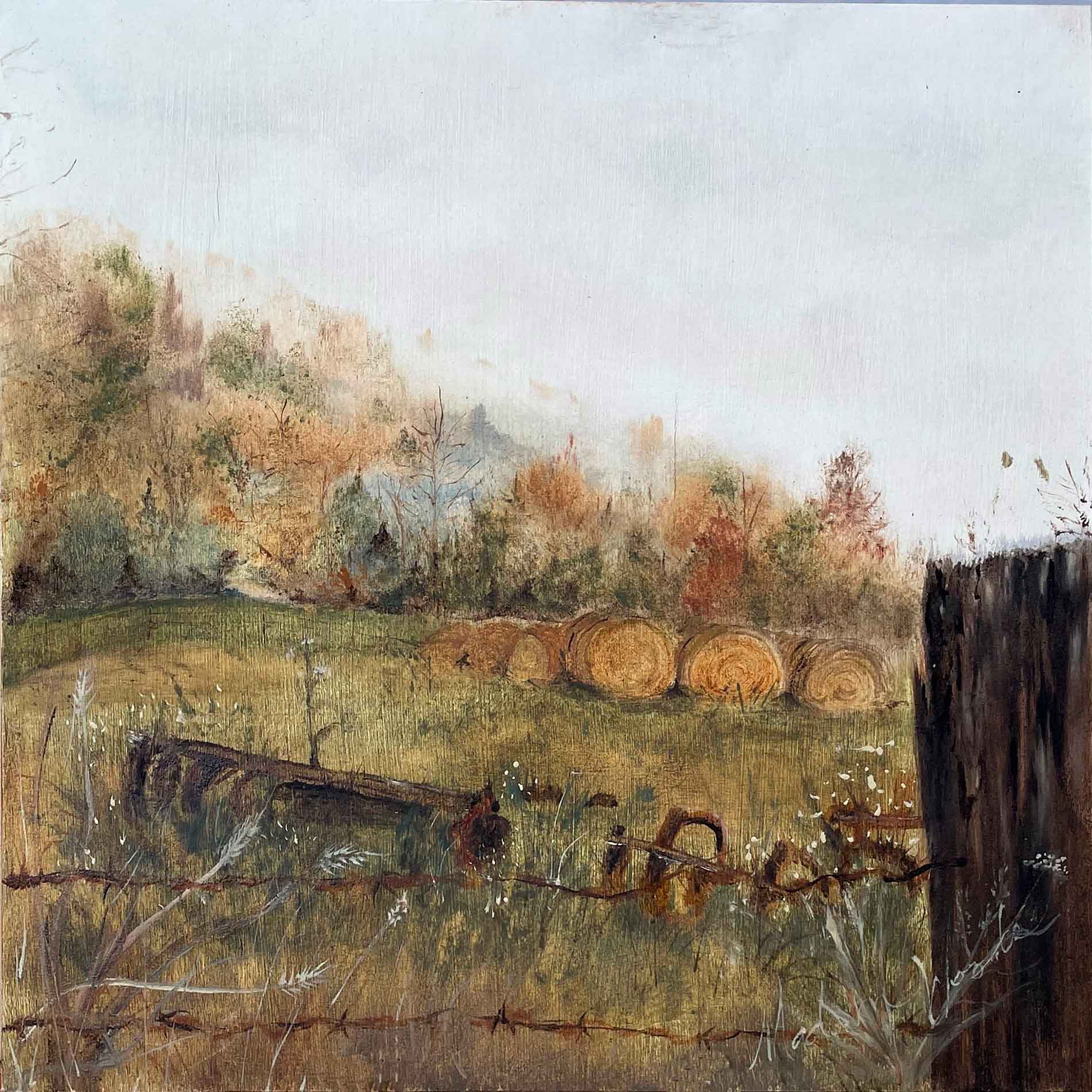 A painting of an Ozark autumn morning.