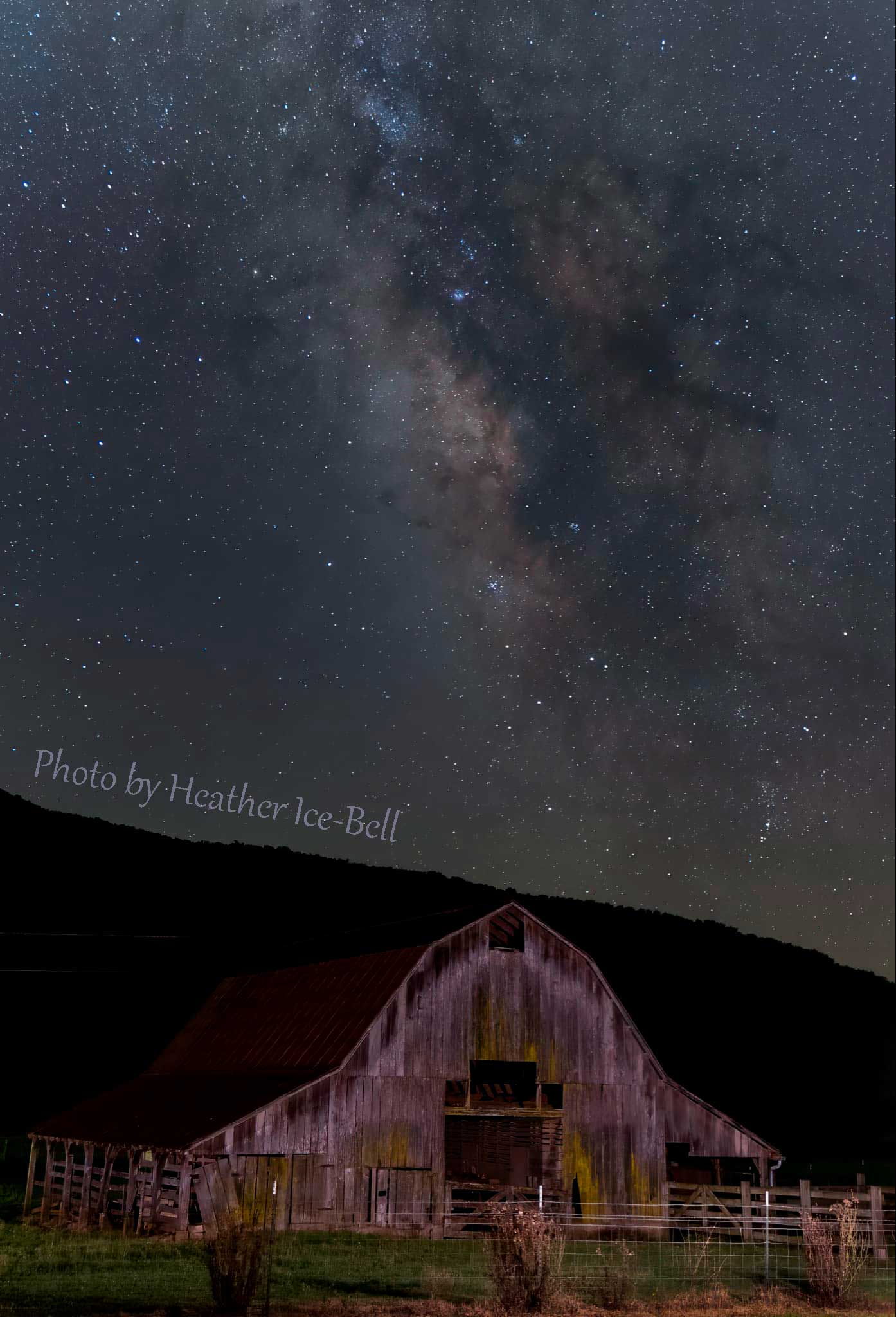 Milky Way over Boxley Valley, by Heather Ice-Bell.