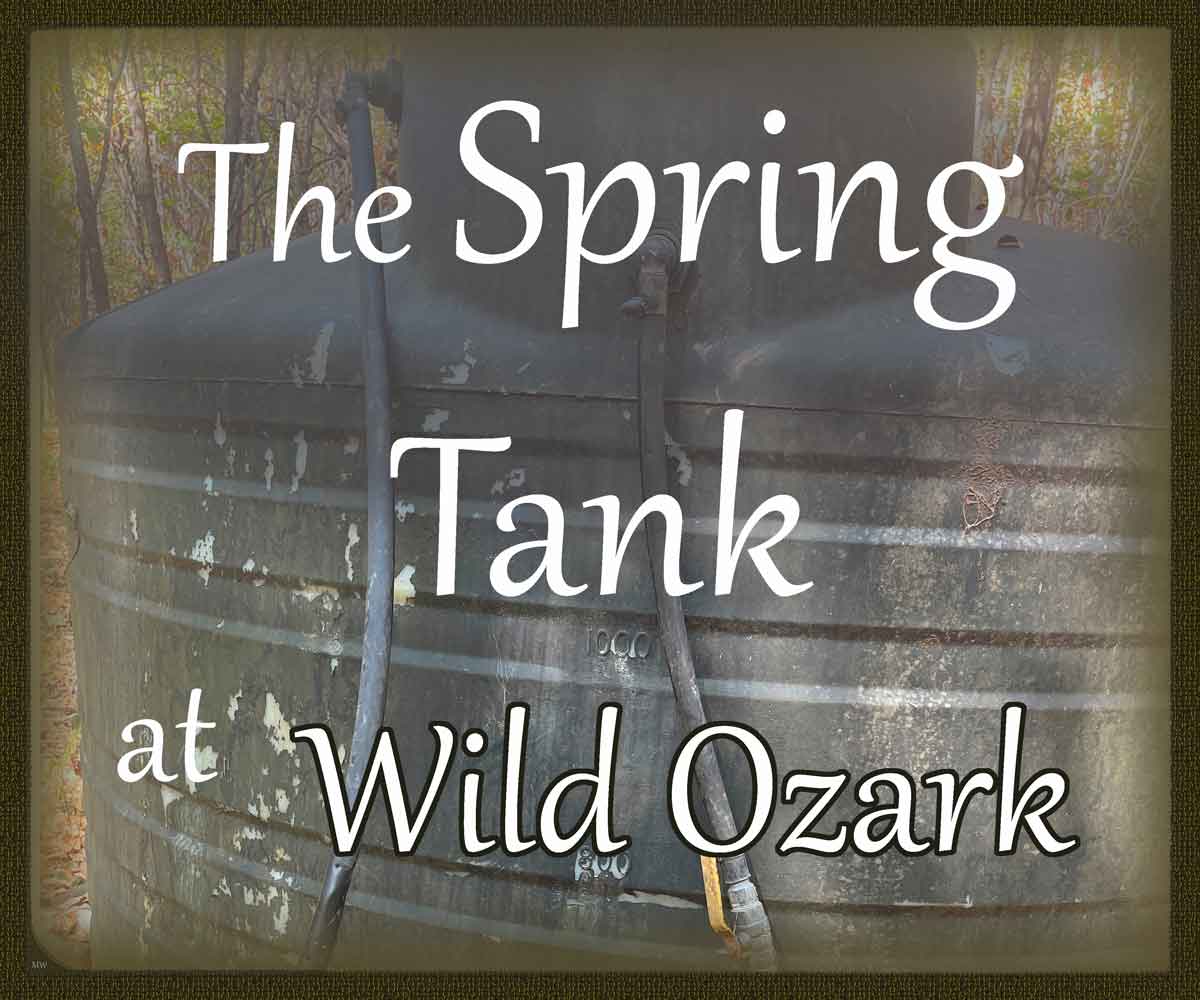 We have a 1500 gallon water tank for our household spring.